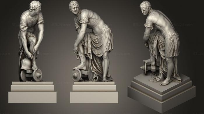 Статуи античные и исторические (Статуя 63, STKA_1514) 3D модель для ЧПУ станка